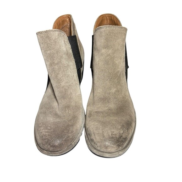 Comfortiva Leather Ankle Boots Pillowtop Memory Foam Wedge Booties Women's 10M - Picture 2 of 9
